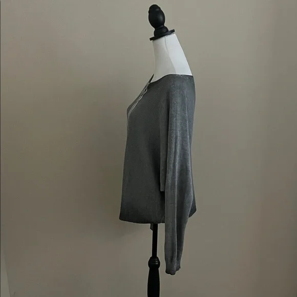 GiGi Moda Chic Gray Women's long sleeve Cardigan - Picture 7 of 11